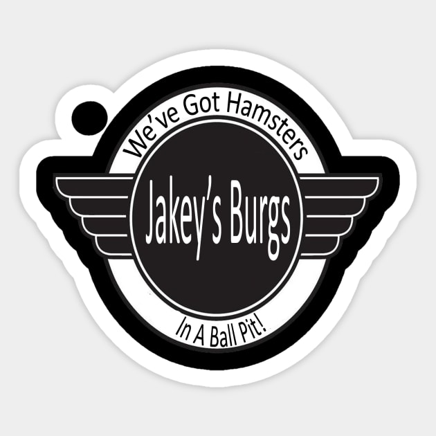 Jakey's Burgs! Come on Down! Sticker by jakeytheheister